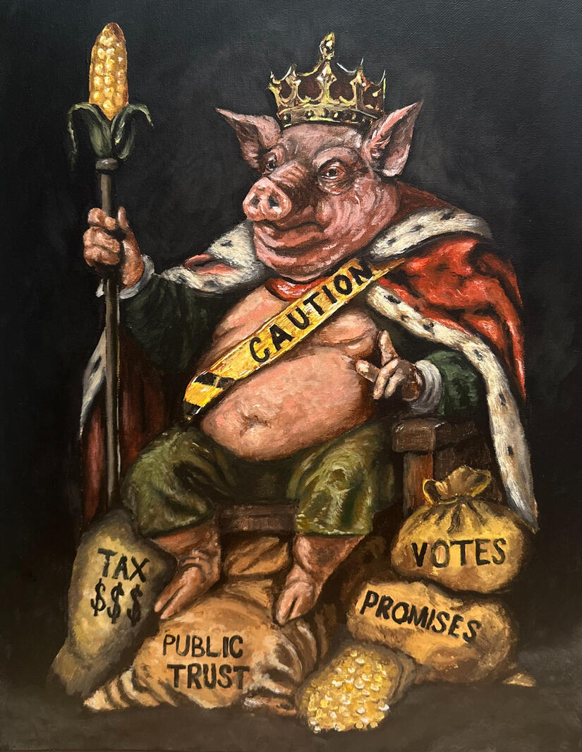 Animal Farm, acrylic on canvas