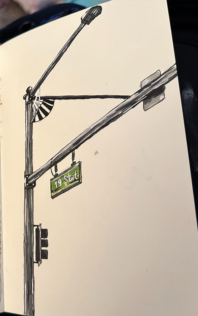 19th St, marker on paper
